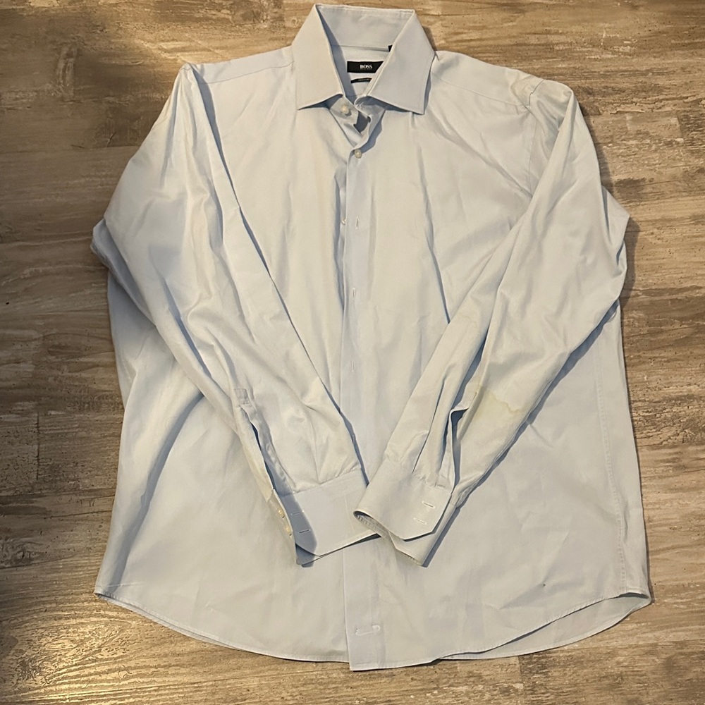 Boss Light Blue Men's Dress Shirt